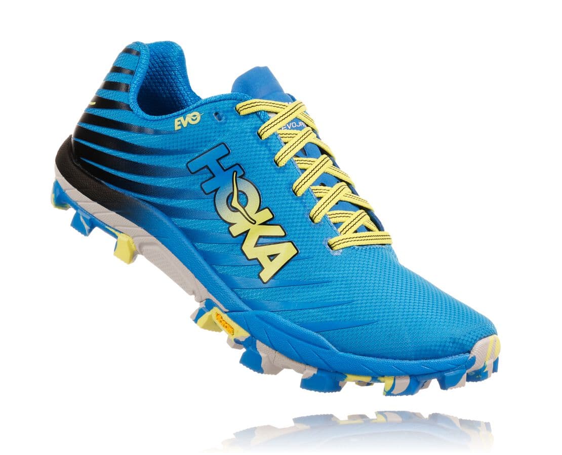 Hoka One One Evo Jawz Férfi Terepfutó Cipők Kék [LCUVD-9617]